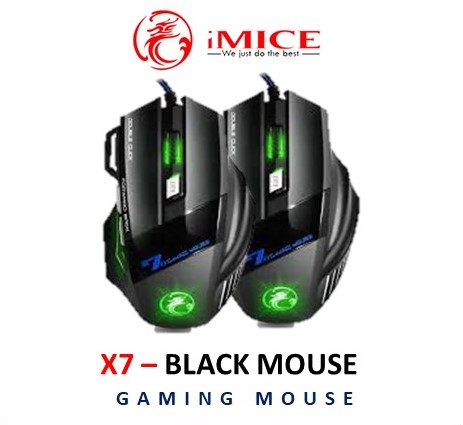 iMICE X7 GAMING MOUSE - BLACK | GAMING MOUSE (WIRED/WIRELESS) - Neoview